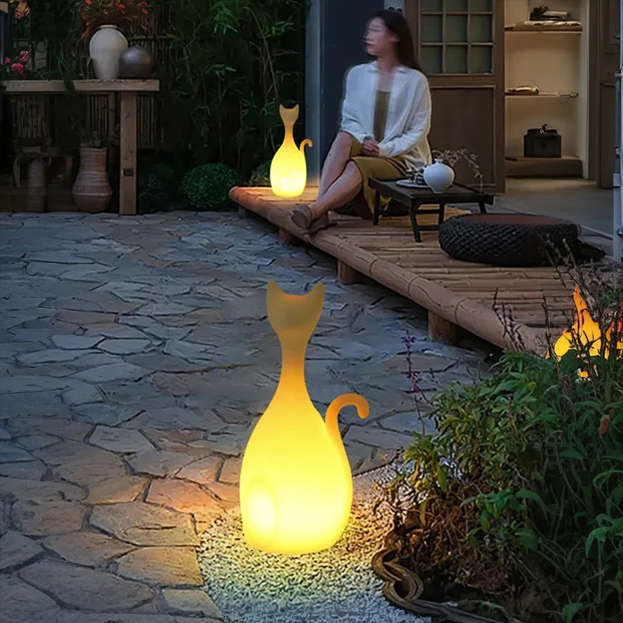 Junea Animal Material Illuminated PE Outdoor Floor Lamp - Image 6