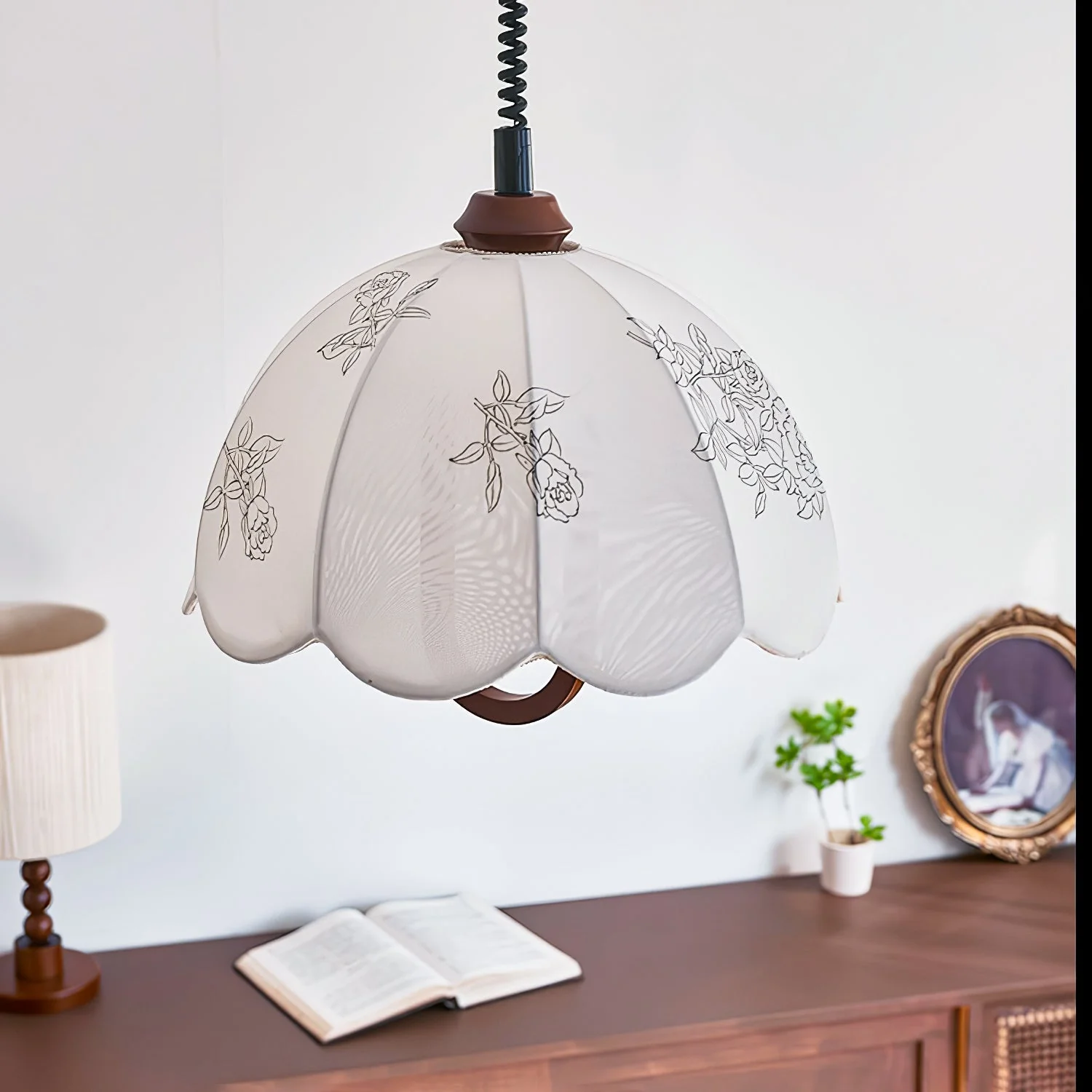 Kade Vintage Wood Pendant Light - Image 16