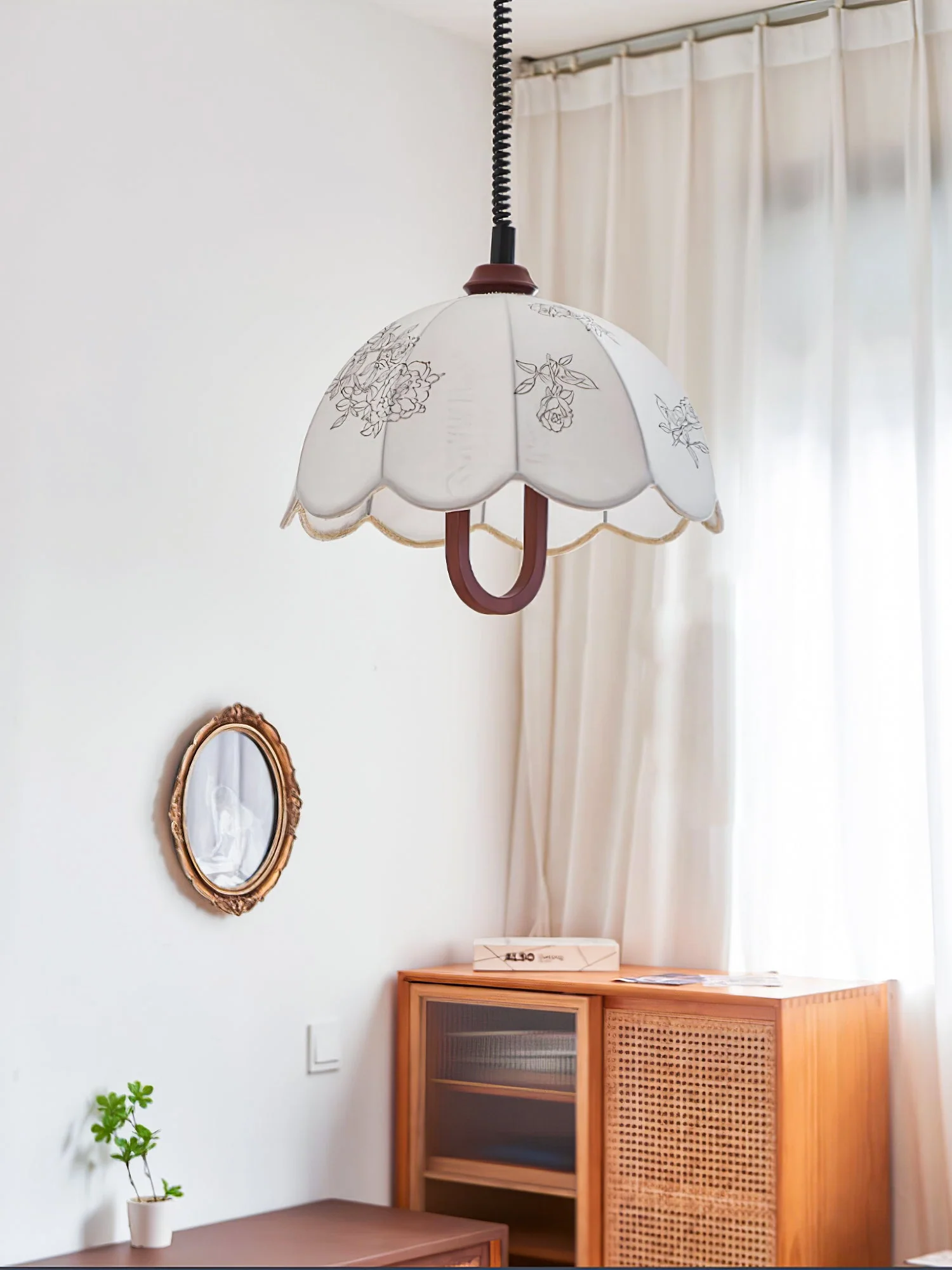 Kade Vintage Wood Pendant Light - Image 17