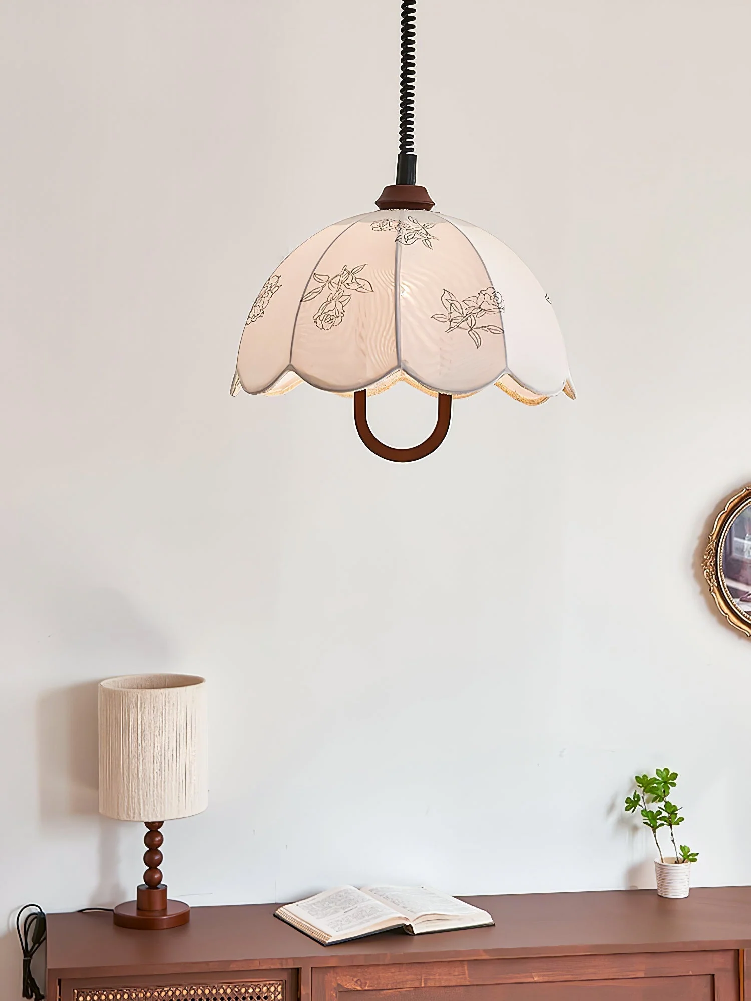 Kade Vintage Wood Pendant Light - Image 18