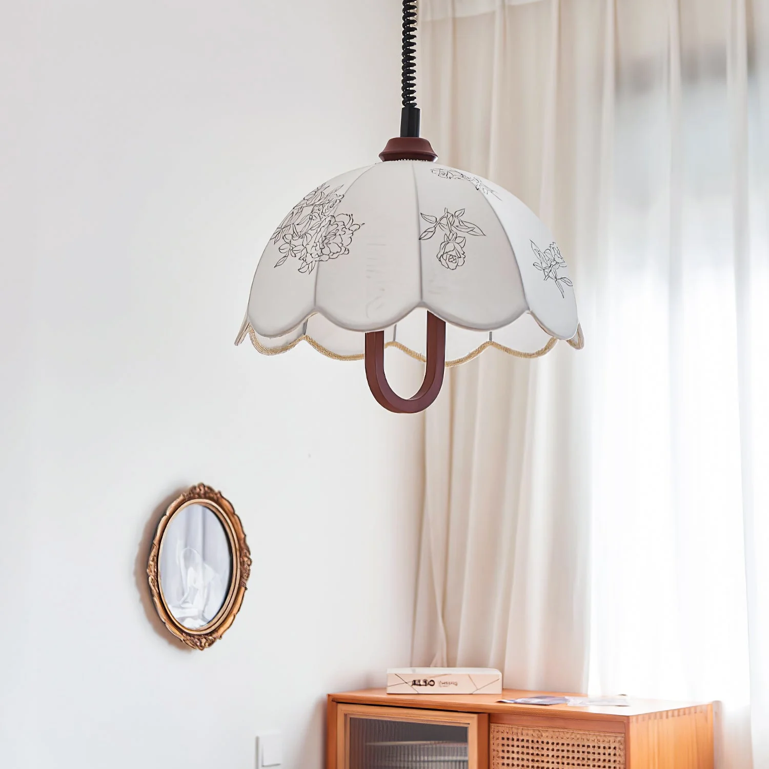 Kade Vintage Wood Pendant Light - Image 20