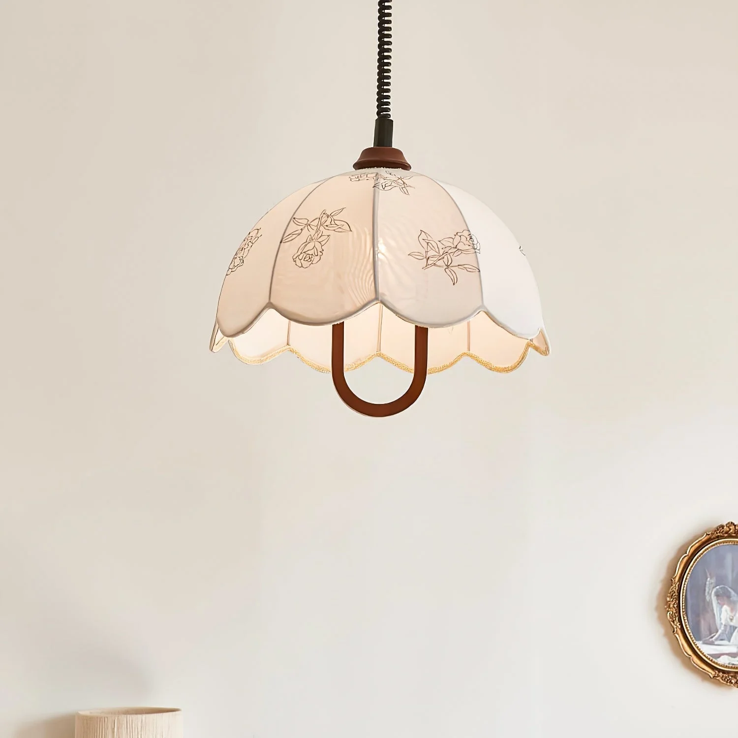 Kade Vintage Wood Pendant Light - Image 4