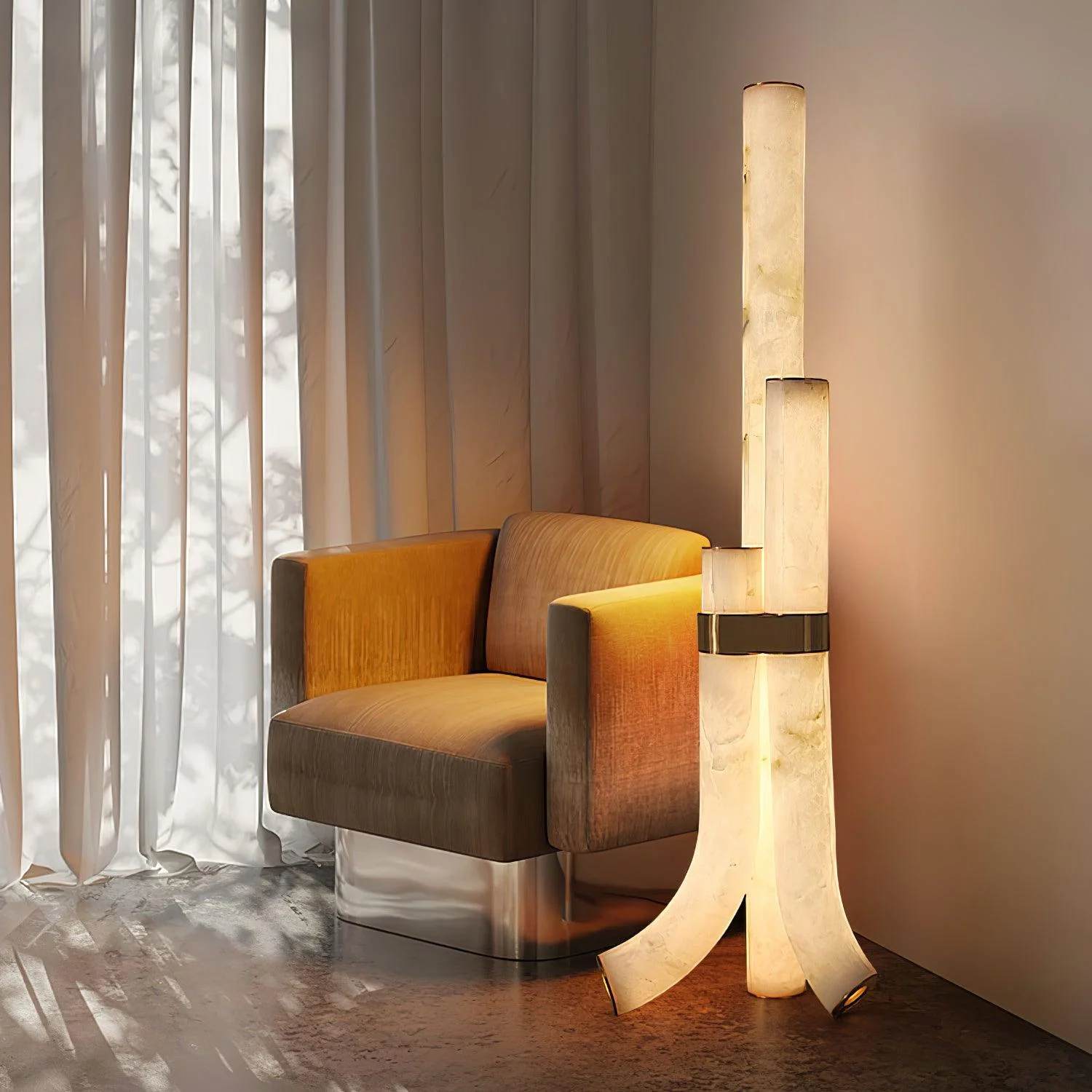 Kael Alabaster Branch Floor Lamp - Image 3