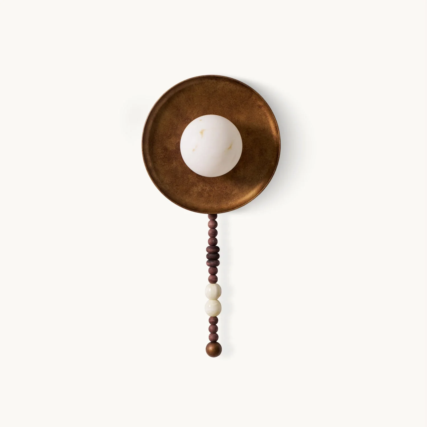 Kaelen Bohemian Metal Beaded Wall Sconce