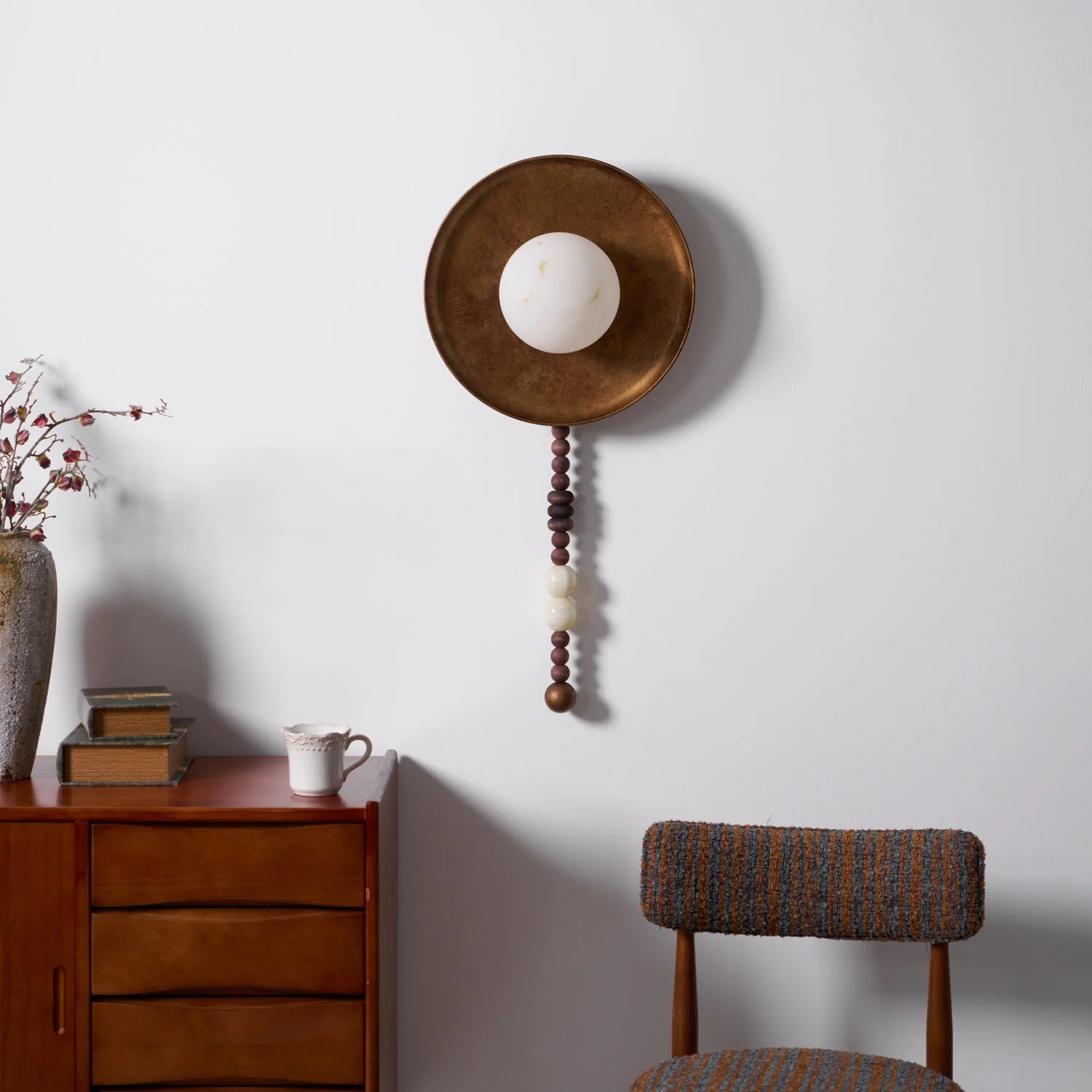Kaelen Bohemian Metal Beaded Wall Sconce - Image 14