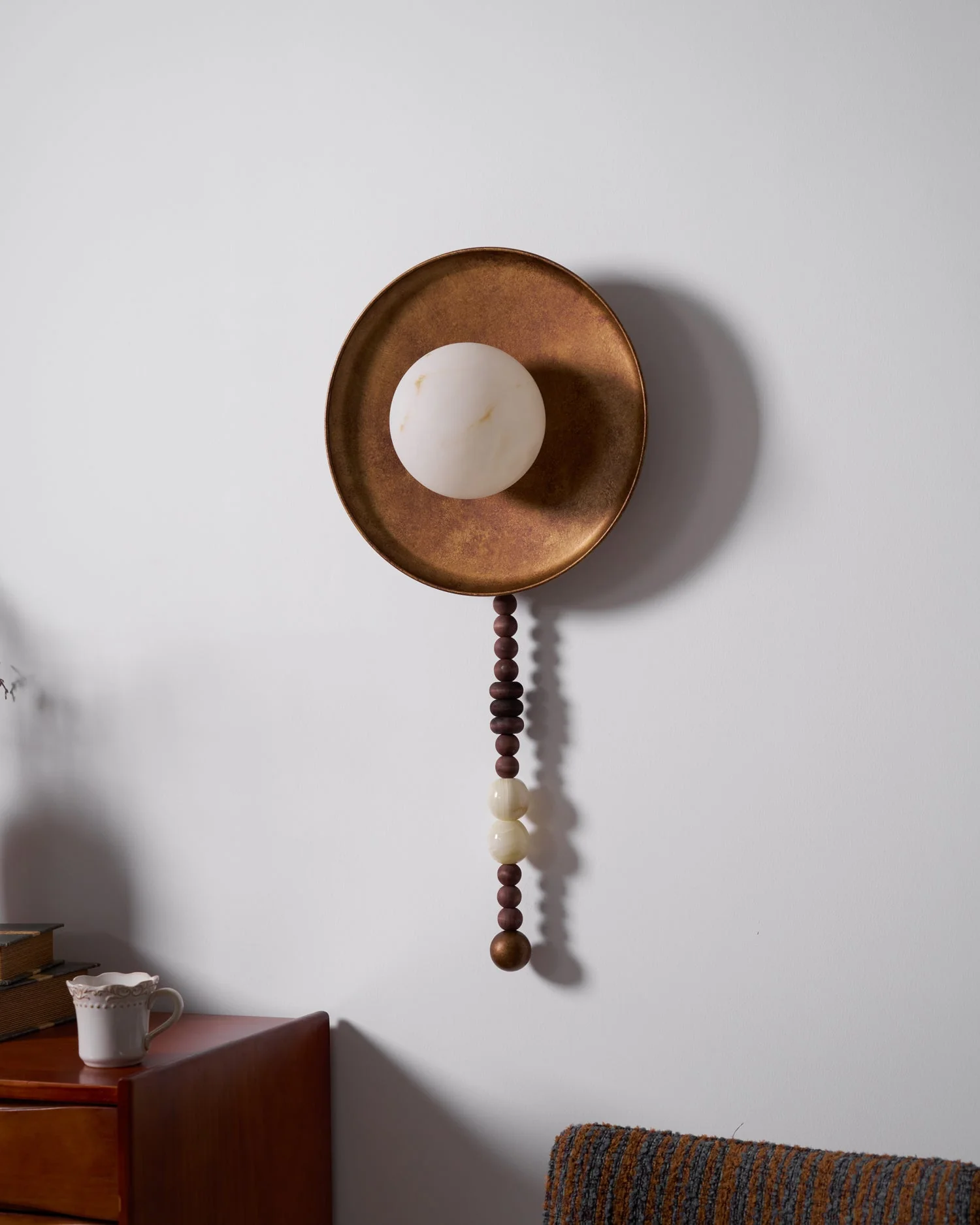 Kaelen Bohemian Metal Beaded Wall Sconce - Image 15