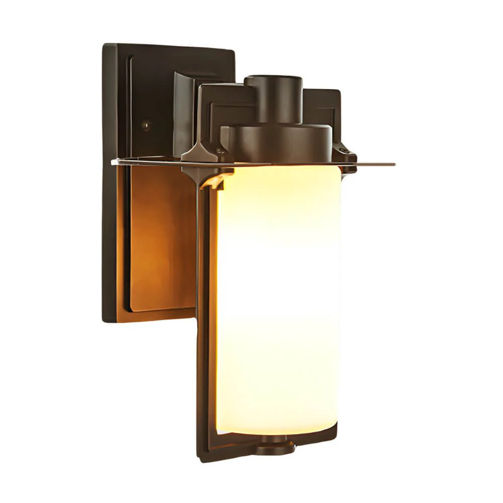 Kane Unique Glass Outdoor Wall Lantern Sconce - Image 7
