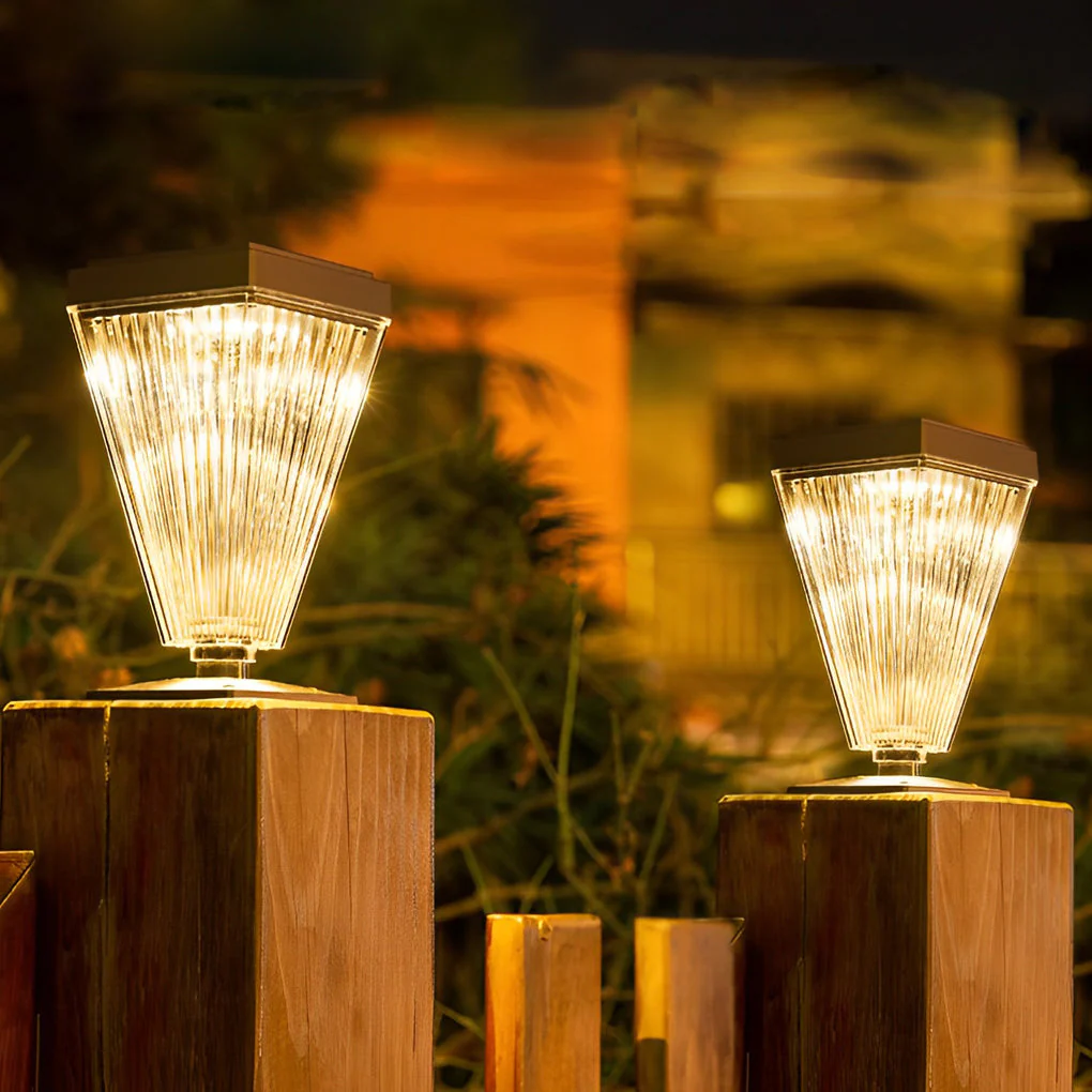 Karan Lampshade LED ABS Outdoor Pathway Post Lamp - Image 2