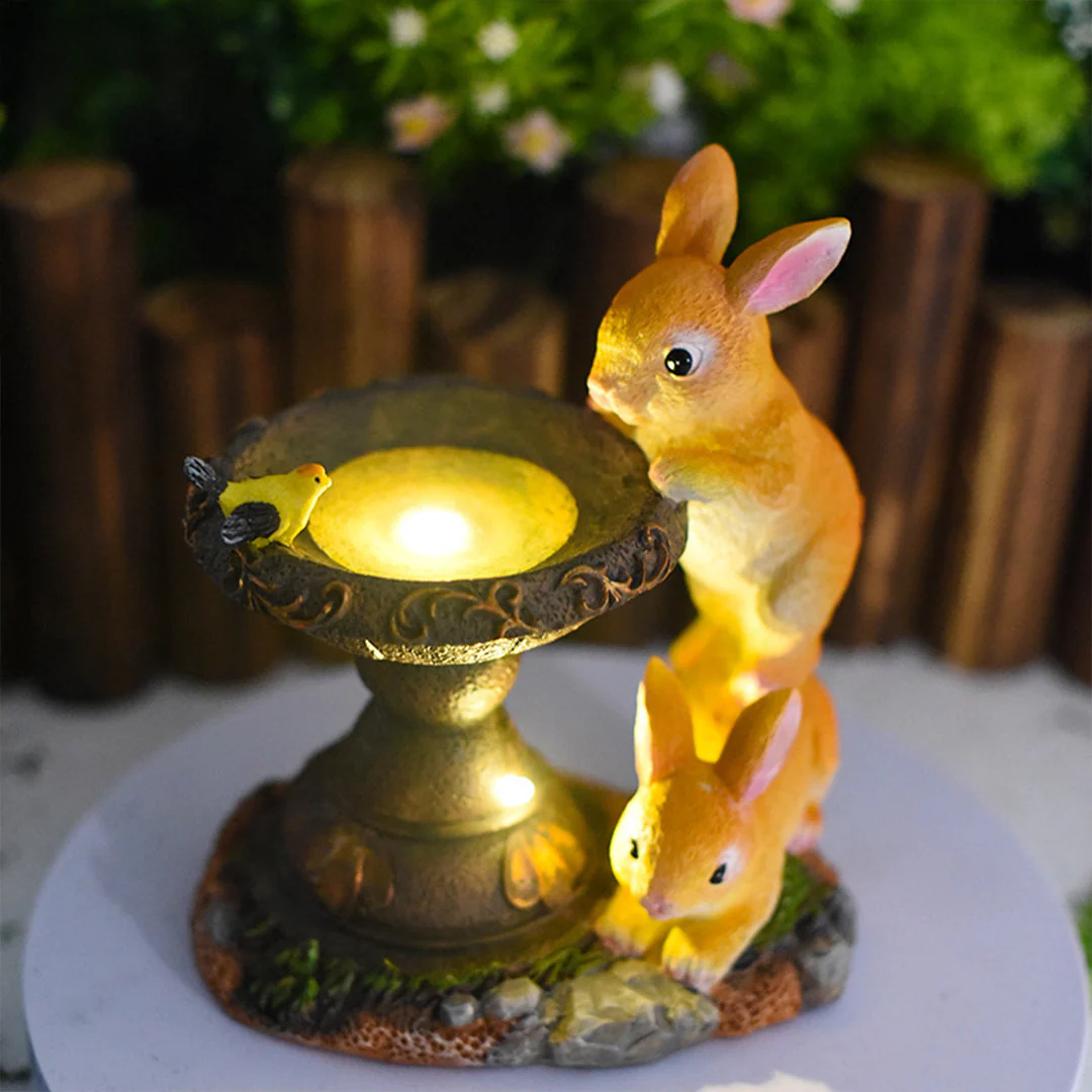Karna Natural Animal Solar Resin Outdoor Lights - Image 4