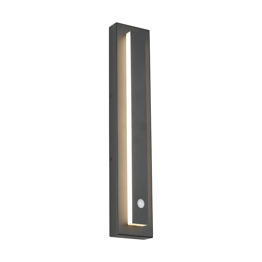 Kasso Modern Square Metal Outdoor Wall Lamp, Dark/Gray Bronze - Image 10