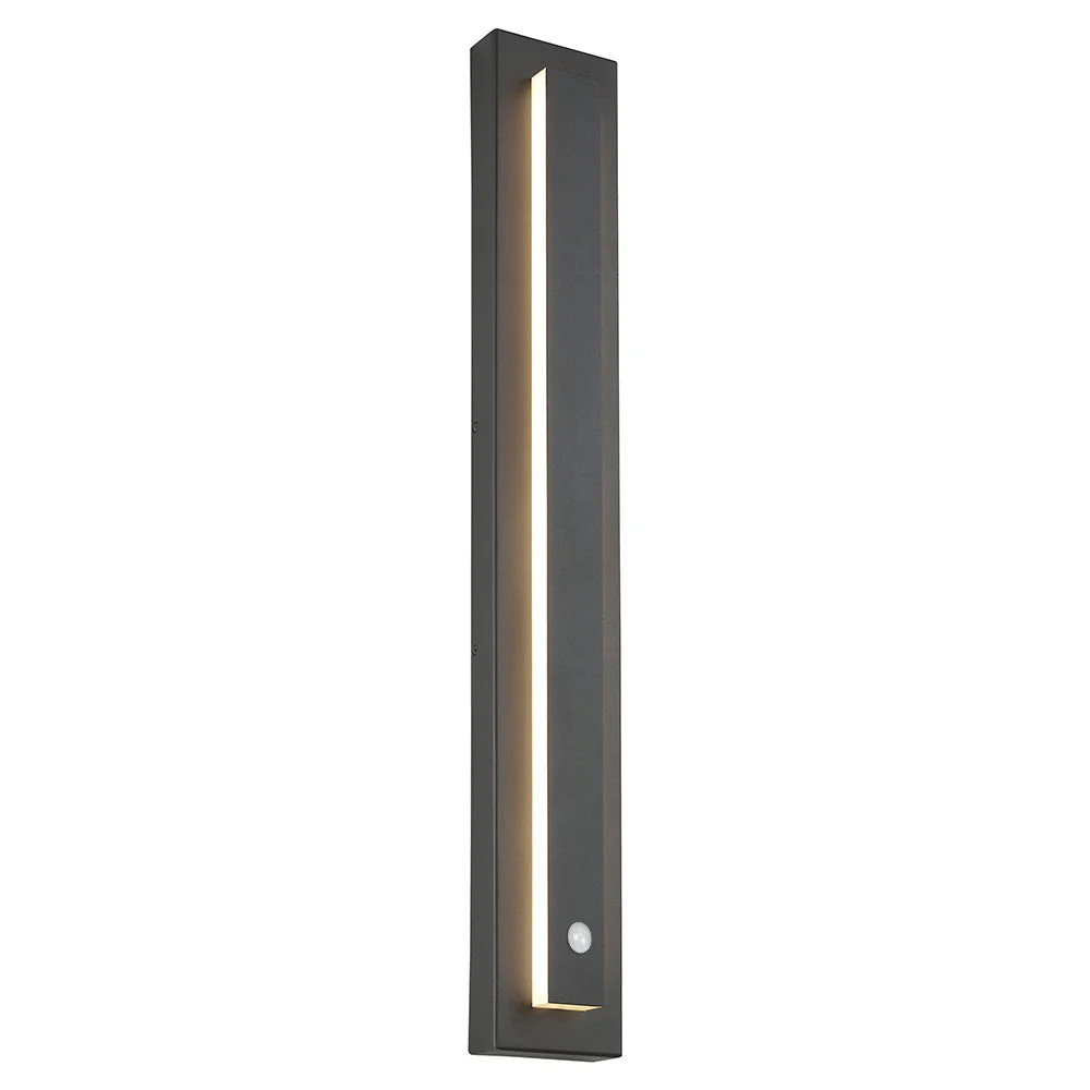 Kasso Modern Square Metal Outdoor Wall Lamp, Dark/Gray Bronze - Image 11