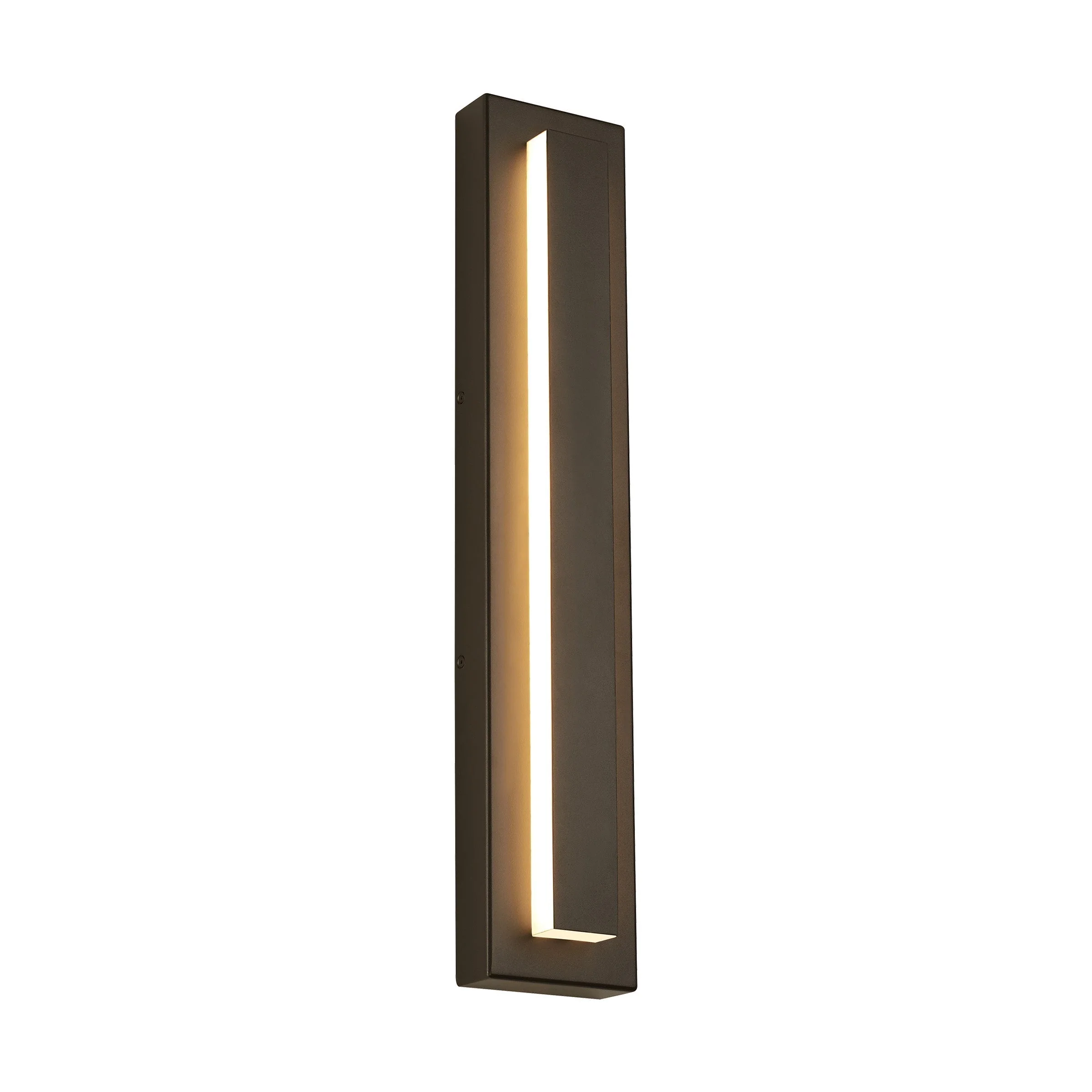 Kasso Modern Square Metal Outdoor Wall Lamp, Dark/Gray Bronze - Image 5