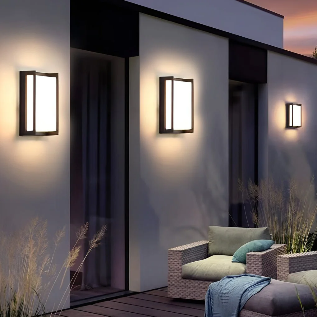 Kaylei Minimalist Sconce LED Outdoor Wall Lamp - Image 5