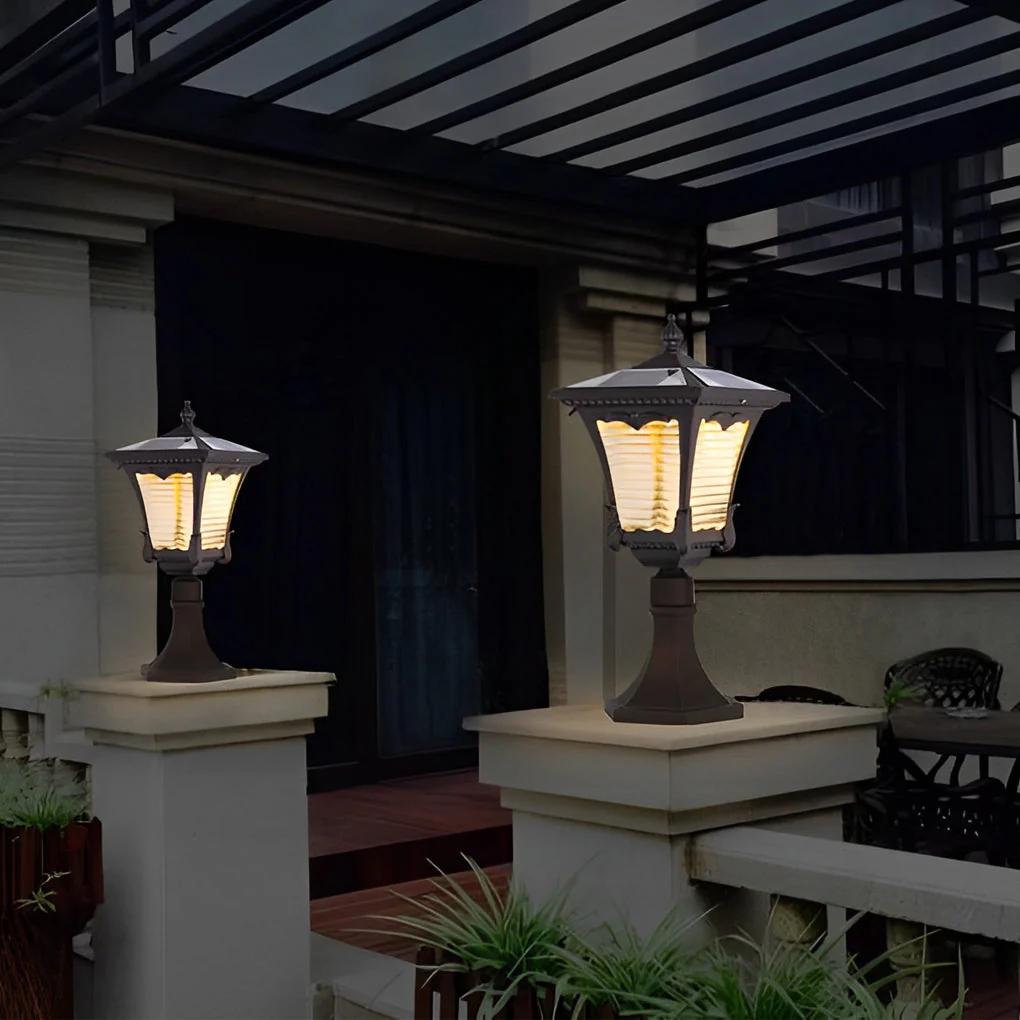Kayy Ornate Vintage Elegant Outdoor Lawn Lamp - Image 7