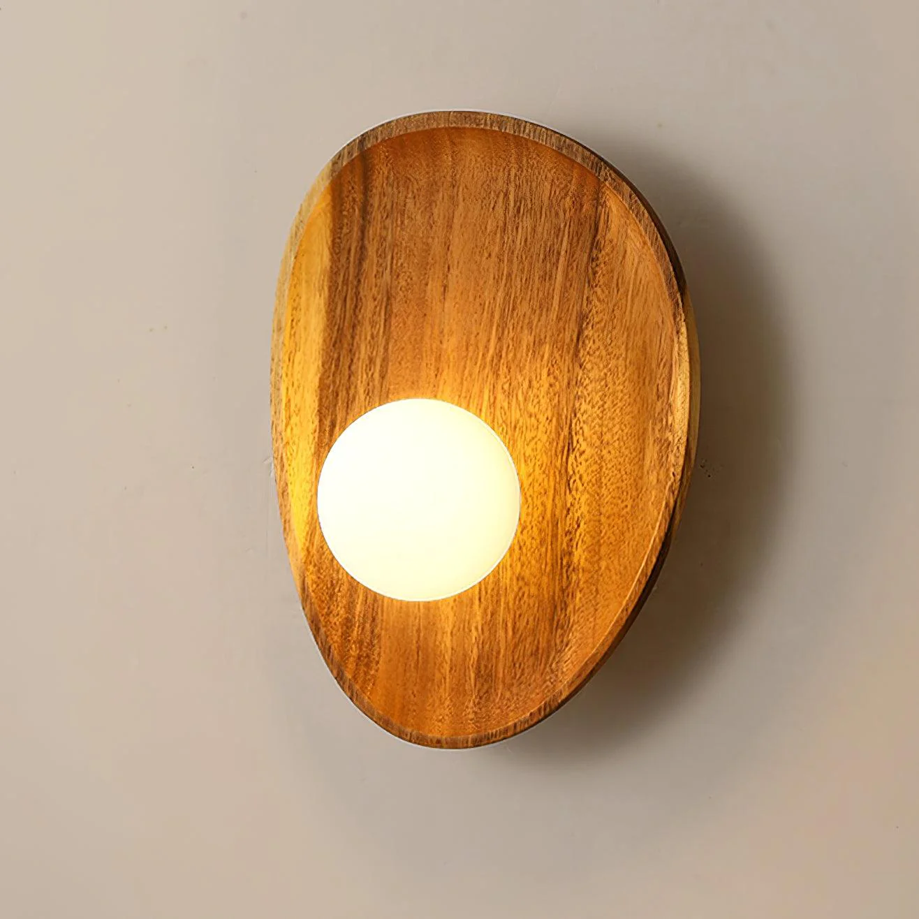 Keith Modern Minimalist Wood Glass Wall Lamp - Image 19