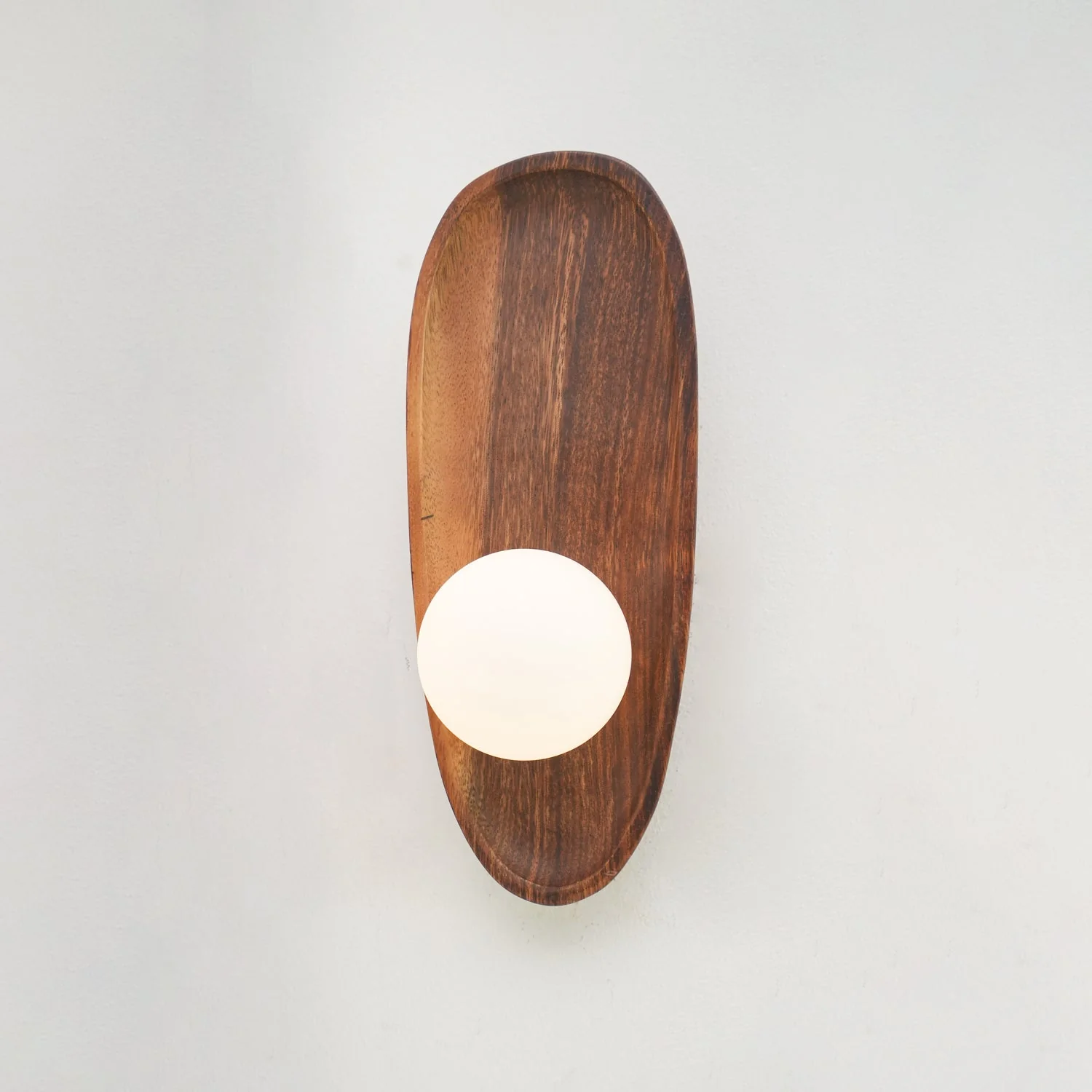 Keith Modern Minimalist Wood Glass Wall Lamp - Image 5