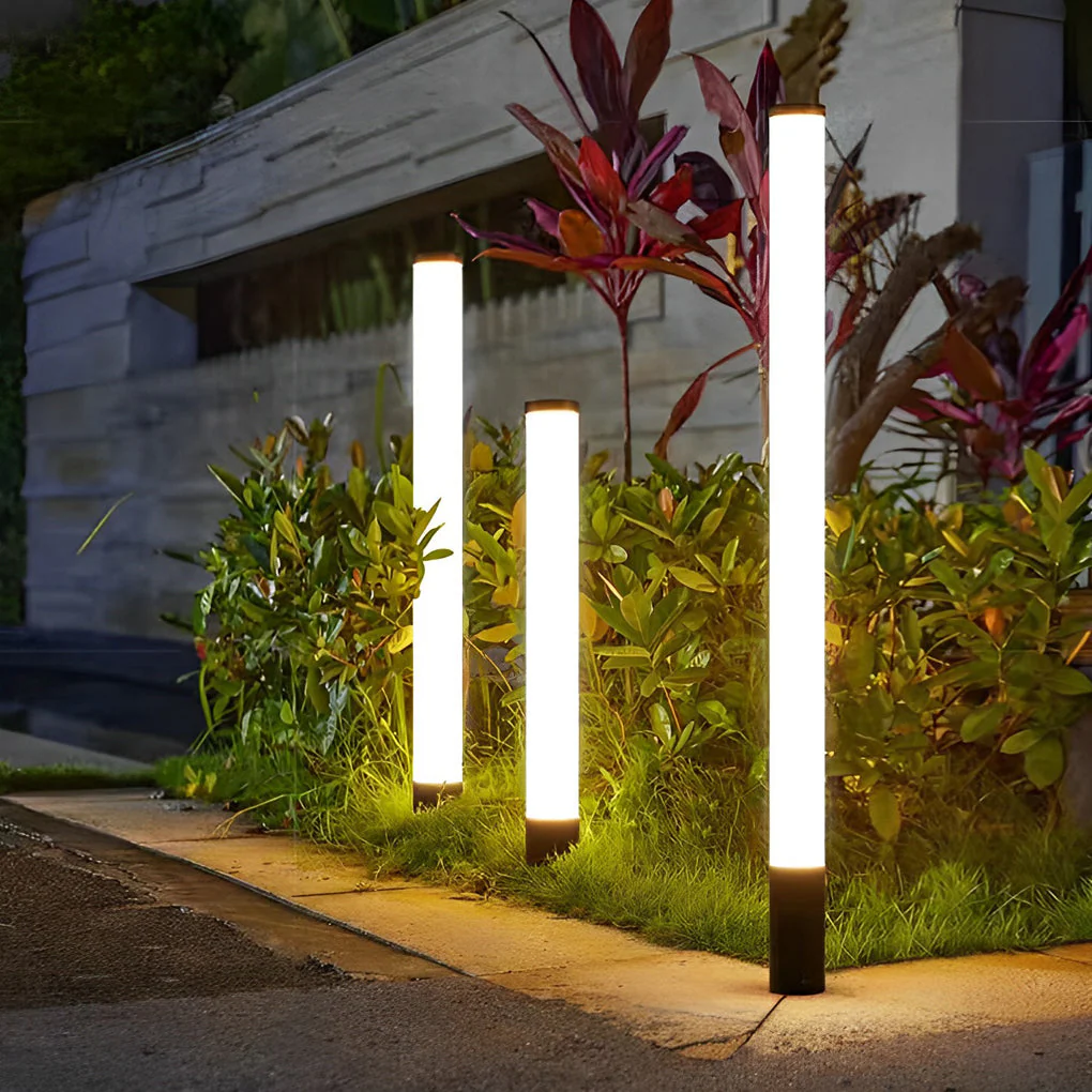 Kely Cylindrical LED Modern Outdoor Lawn Lights - Image 2