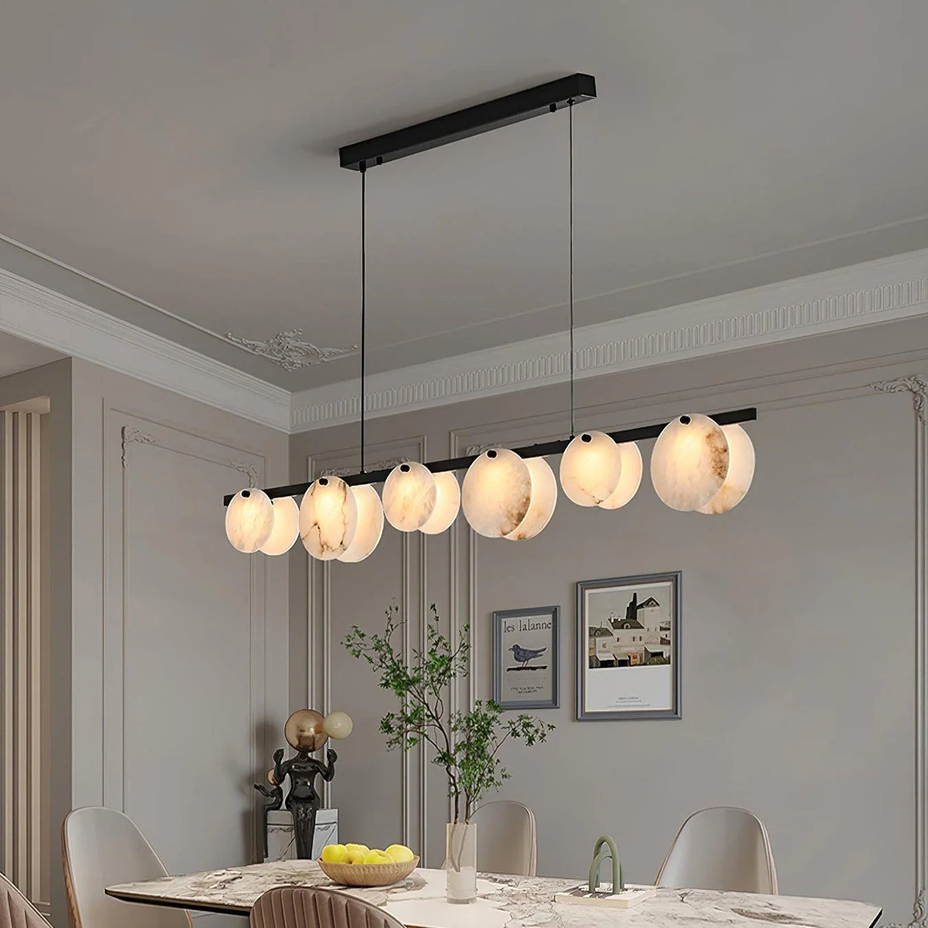 Kelyn Modern Alabaster Linear Pendant Light - Image 2