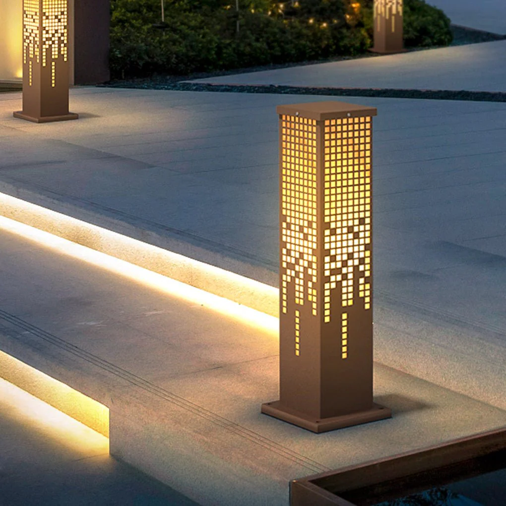 Ken Stylish Landscape Stainless Steel Outdoor Bollard Lights - Image 3