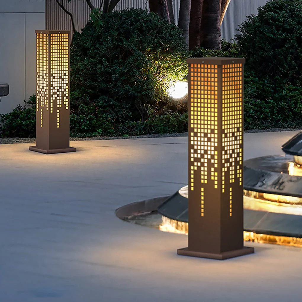 Ken Stylish Landscape Stainless Steel Outdoor Bollard Lights - Image 5