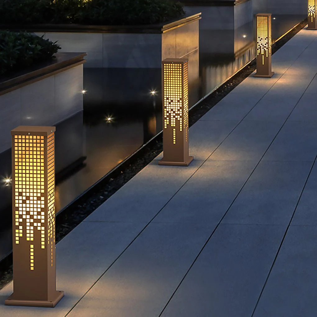 Ken Stylish Landscape Stainless Steel Outdoor Bollard Lights - Image 6