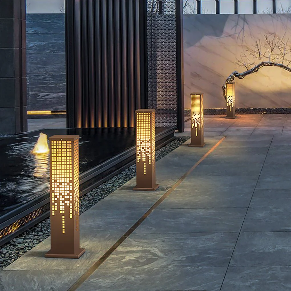 Ken Stylish Landscape Stainless Steel Outdoor Bollard Lights - Image 7