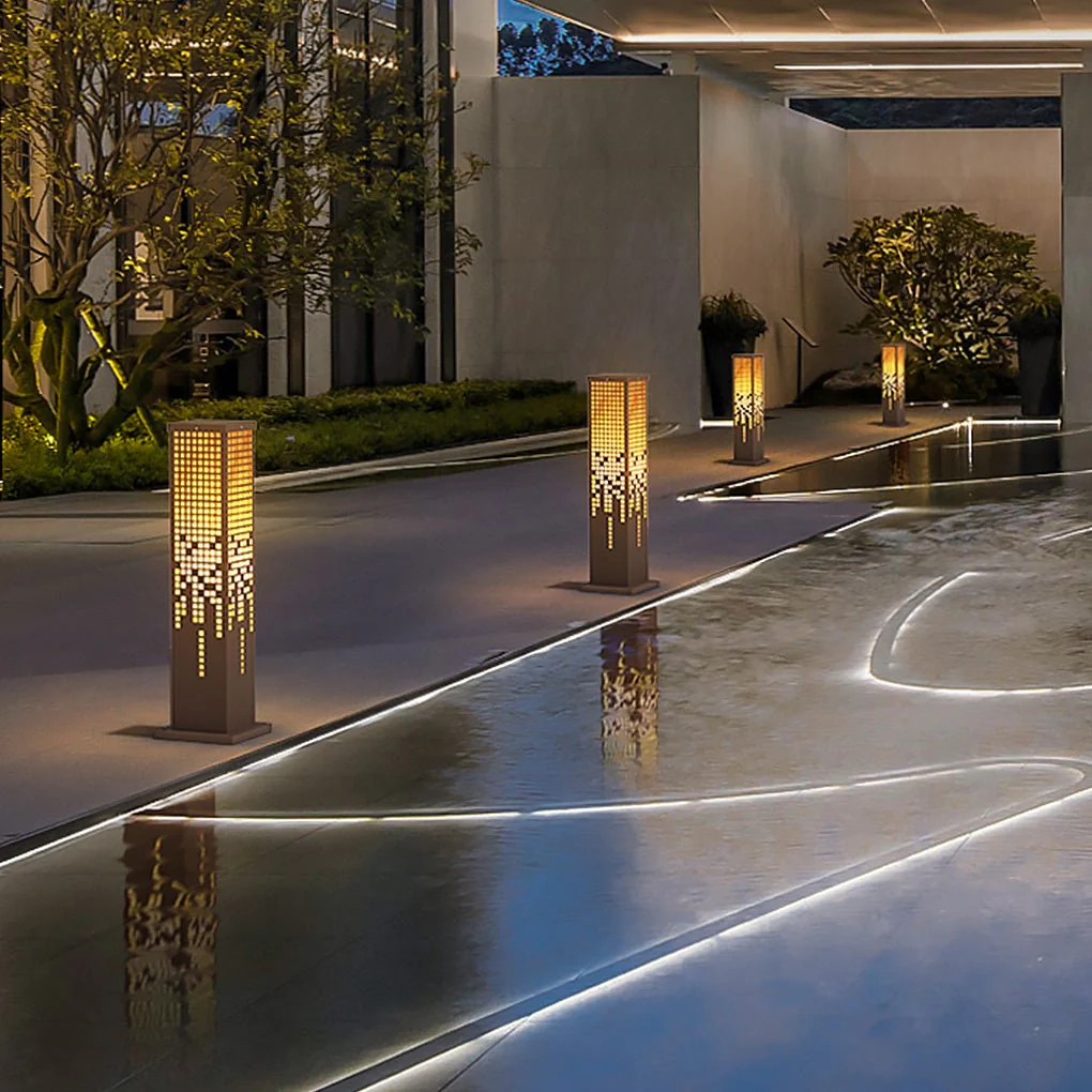 Ken Stylish Landscape Stainless Steel Outdoor Bollard Lights - Image 8