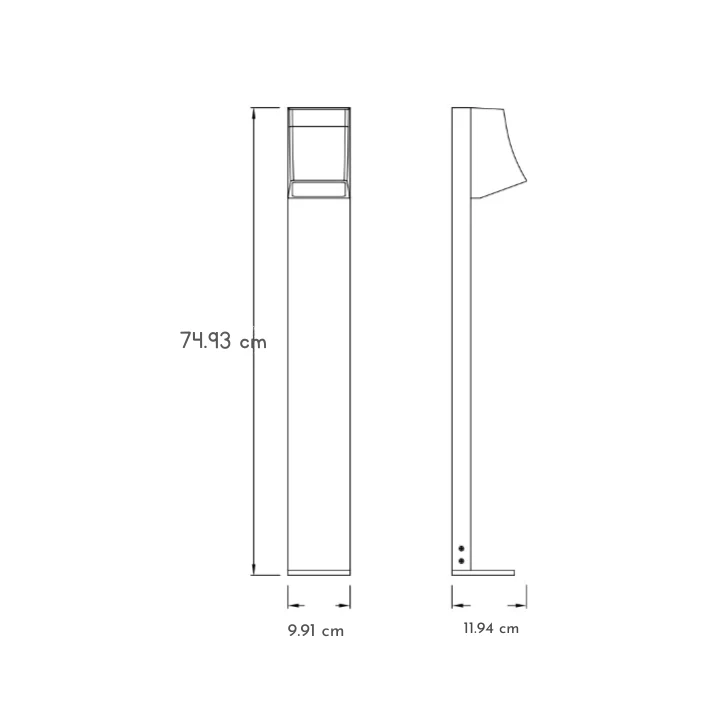 Kendra LED Minimalist Nordic Outdoor Light - Image 4