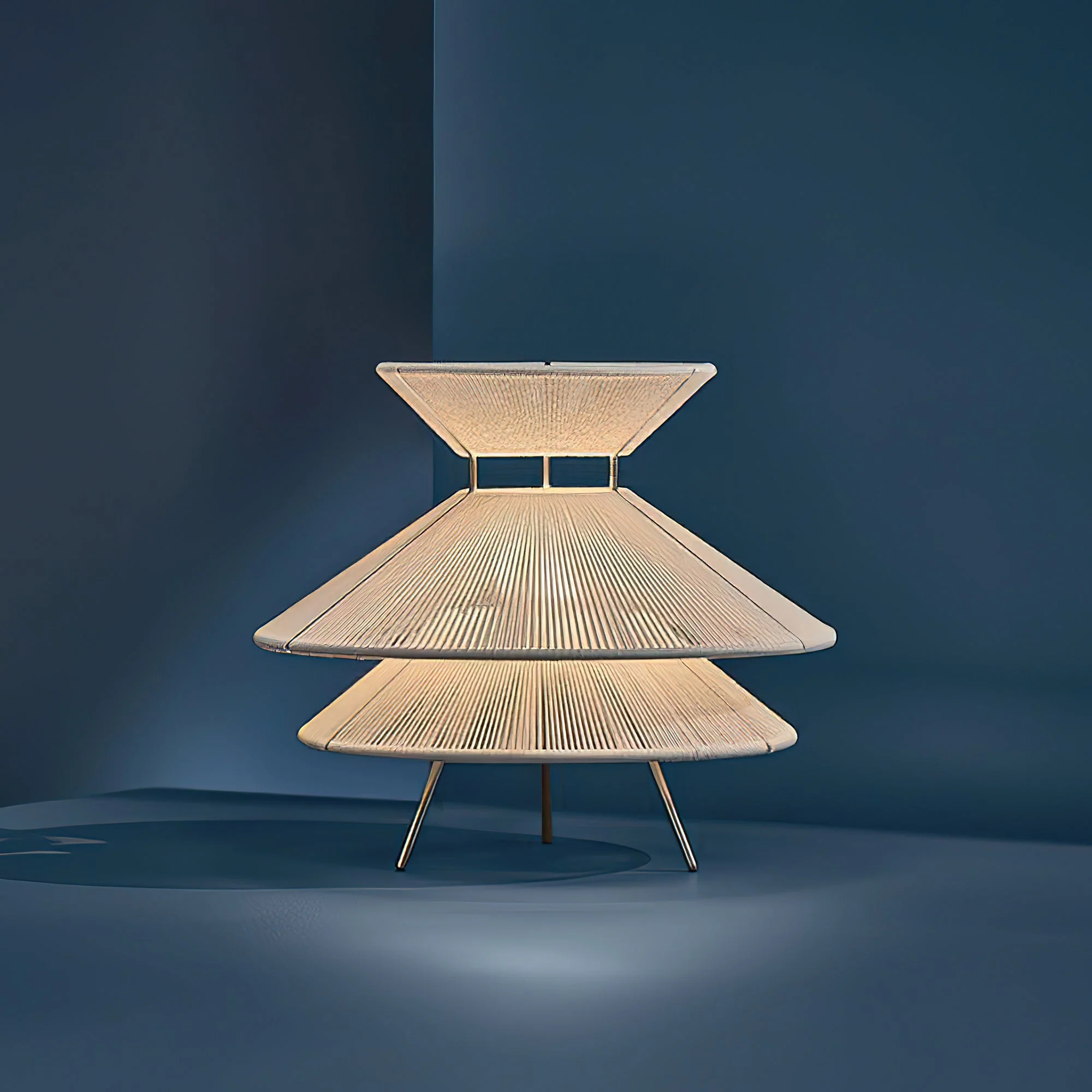 Kiku Wabi-Sabi Cotton Thread Pendant Light - Image 3