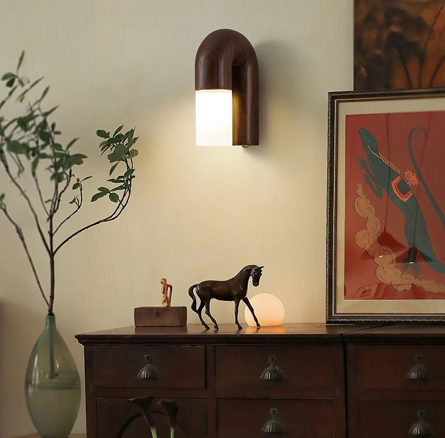 King Modern Minimalist Wood Wall Lamp - Image 28