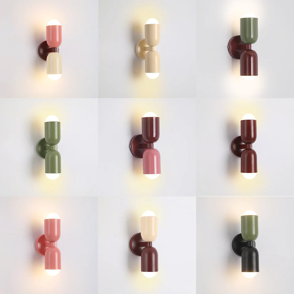 Kira Double-Headed Colorful Wall Lamp - Image 4