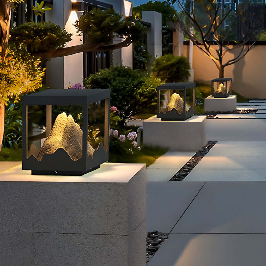 Kirby Mountain Landscape Decorative Steel Outdoor Light - Image 11