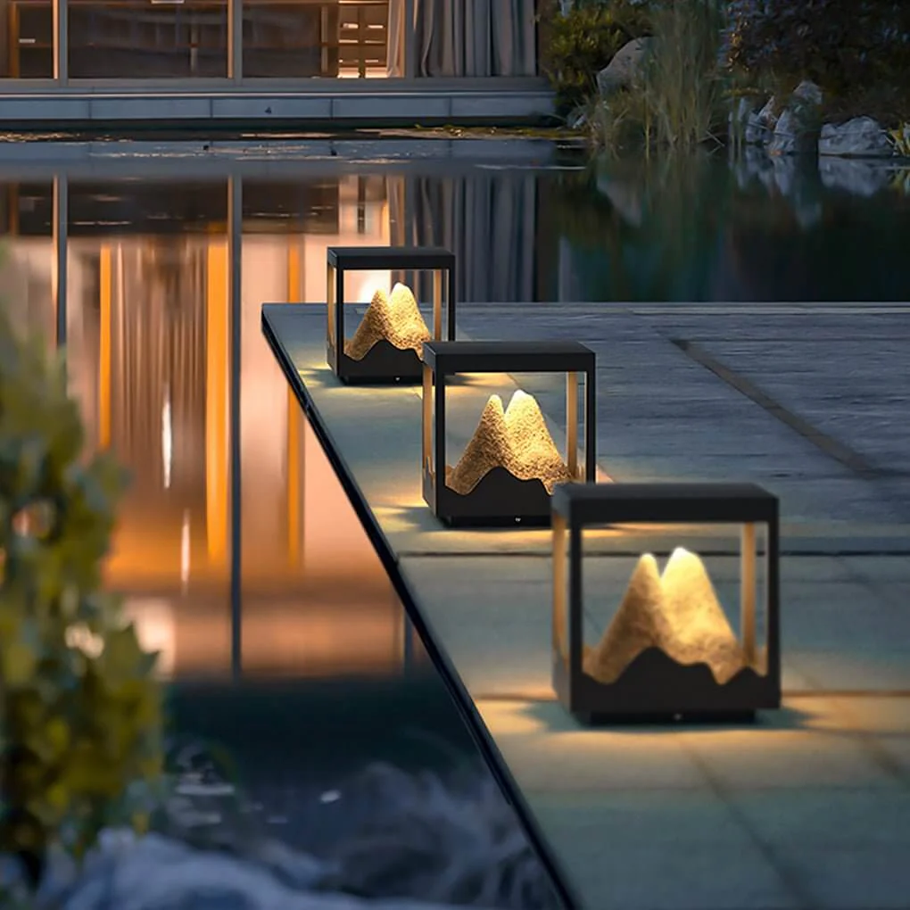 Kirby Mountain Landscape Decorative Steel Outdoor Light - Image 12
