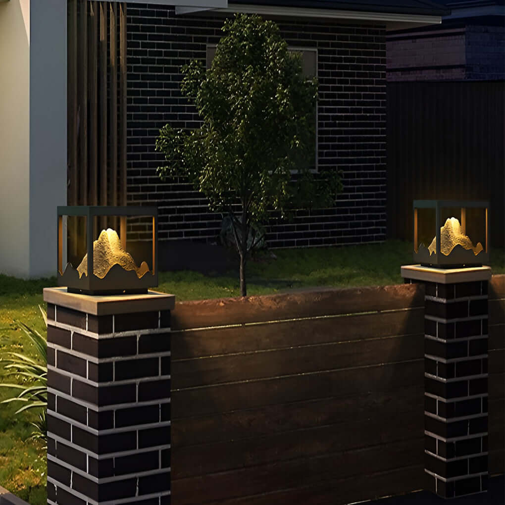 Kirby Mountain Landscape Decorative Steel Outdoor Light - Image 2