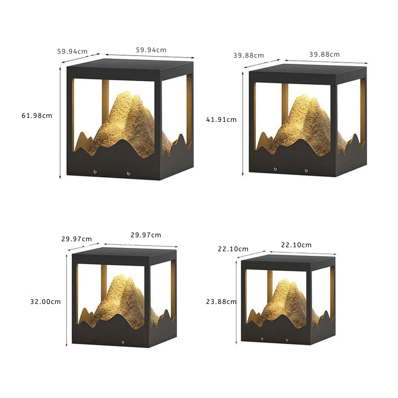 Kirby Mountain Landscape Decorative Steel Outdoor Light - Image 5