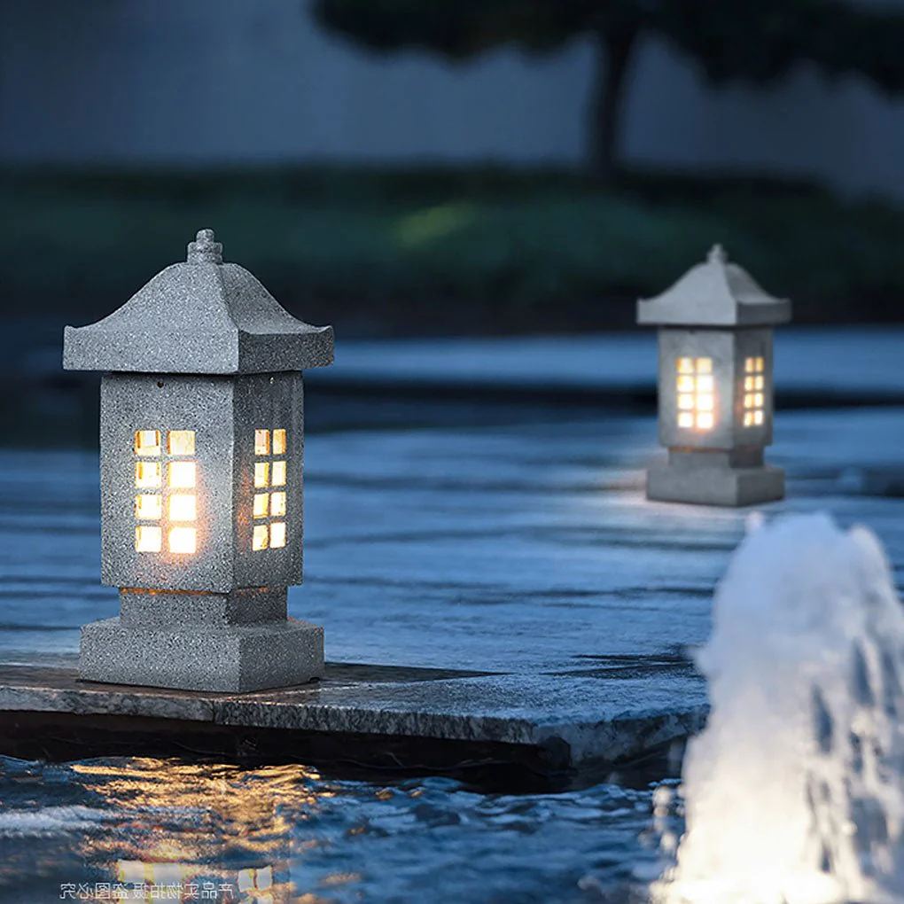 Kitn Sturdy Stylish Imitation Stone Outdoor Landscaping Light
