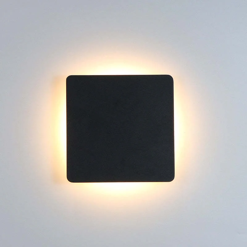 Klyne Minimalist Round/Square Outdoor Wall Lamp LED, Black/White - Image 16