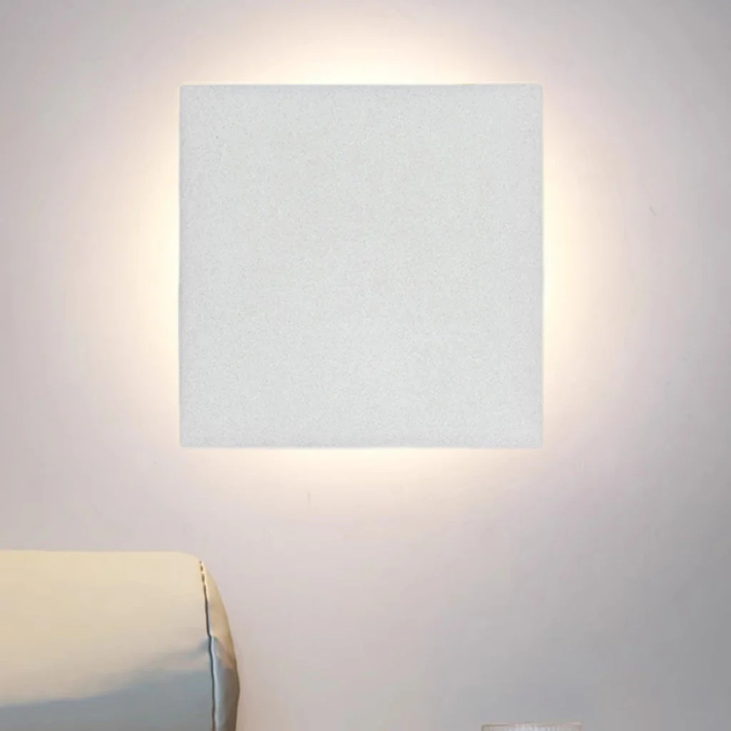 Klyne Minimalist Round/Square Outdoor Wall Lamp LED, Black/White - Image 23