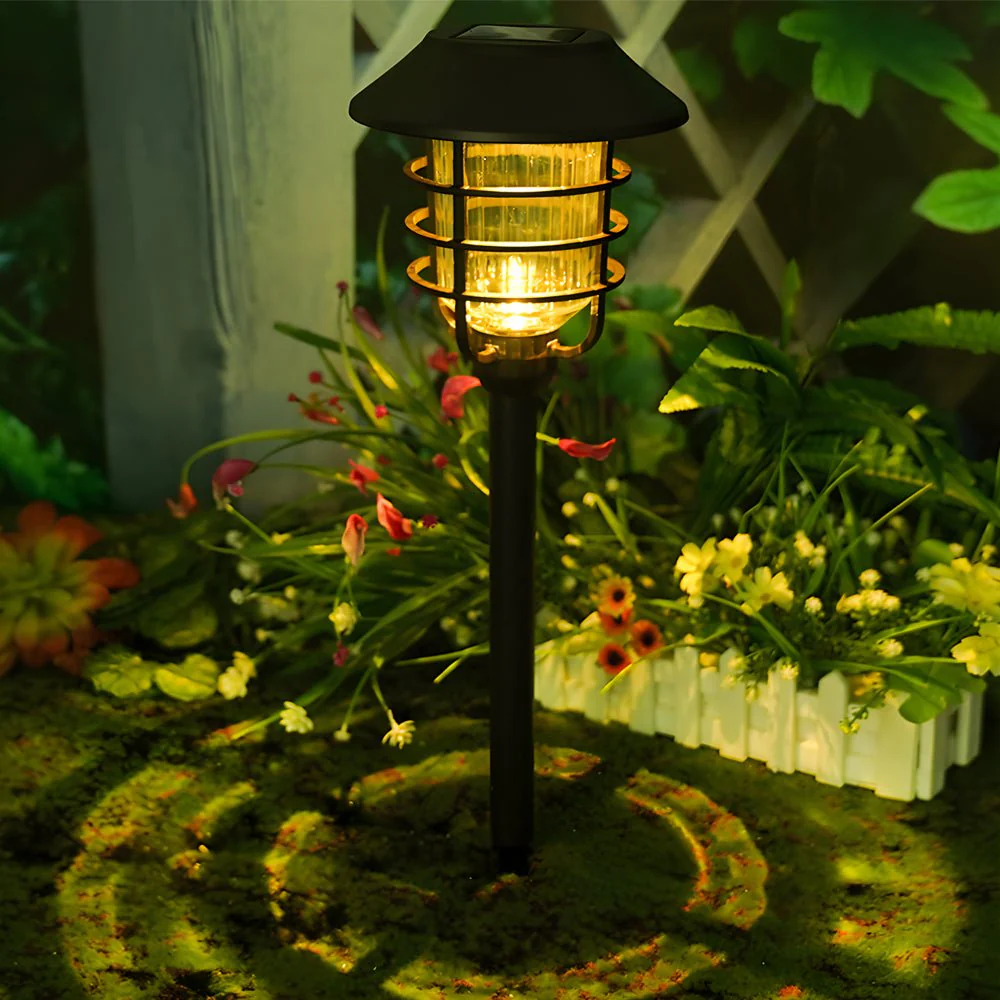 Kody Solar Hat Lampshade Steel Outdoor Pathway Lights - Image 2