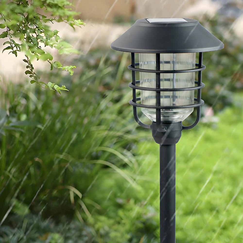 Kody Solar Hat Lampshade Steel Outdoor Pathway Lights - Image 3