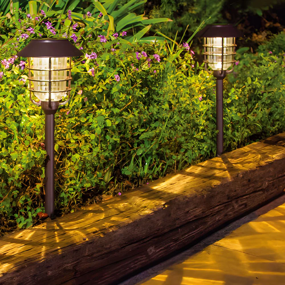 Kody Solar Hat Lampshade Steel Outdoor Pathway Lights - Image 4