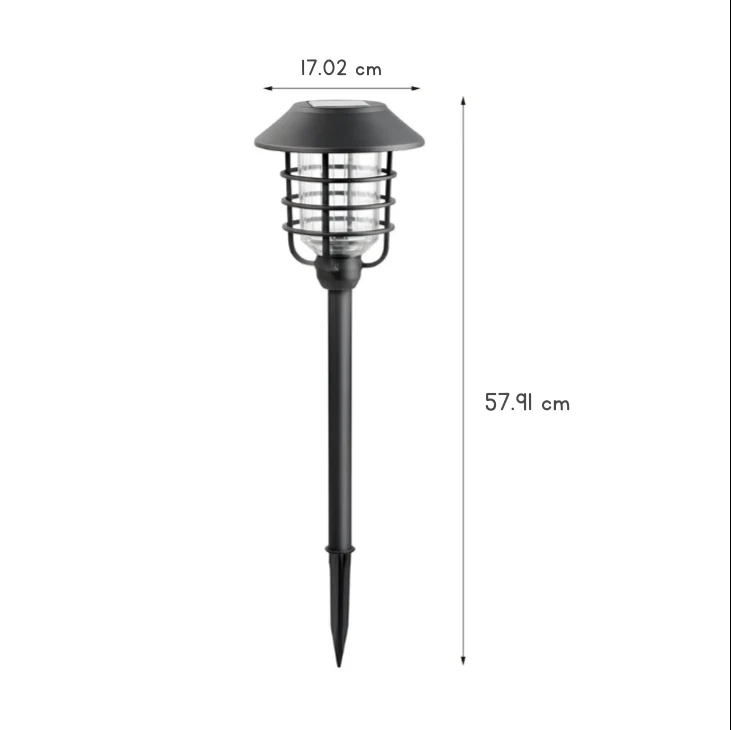 Kody Solar Hat Lampshade Steel Outdoor Pathway Lights - Image 6