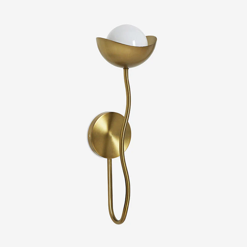 Kukka Vintage Brass Wall Light - Image 8