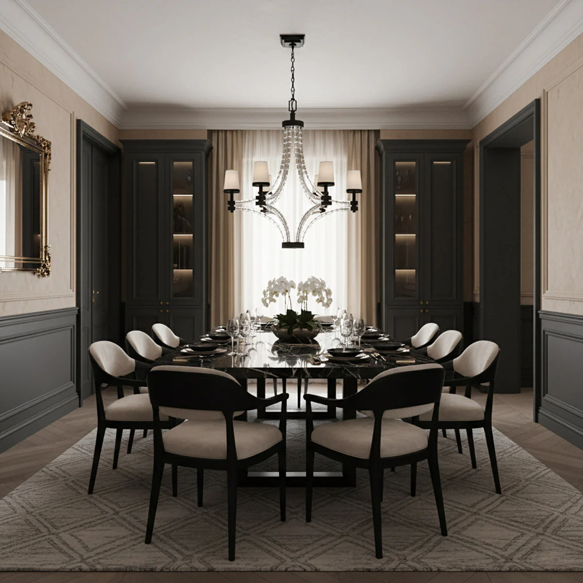 Lalume Contemporary Crystal Chandelier - Image 12