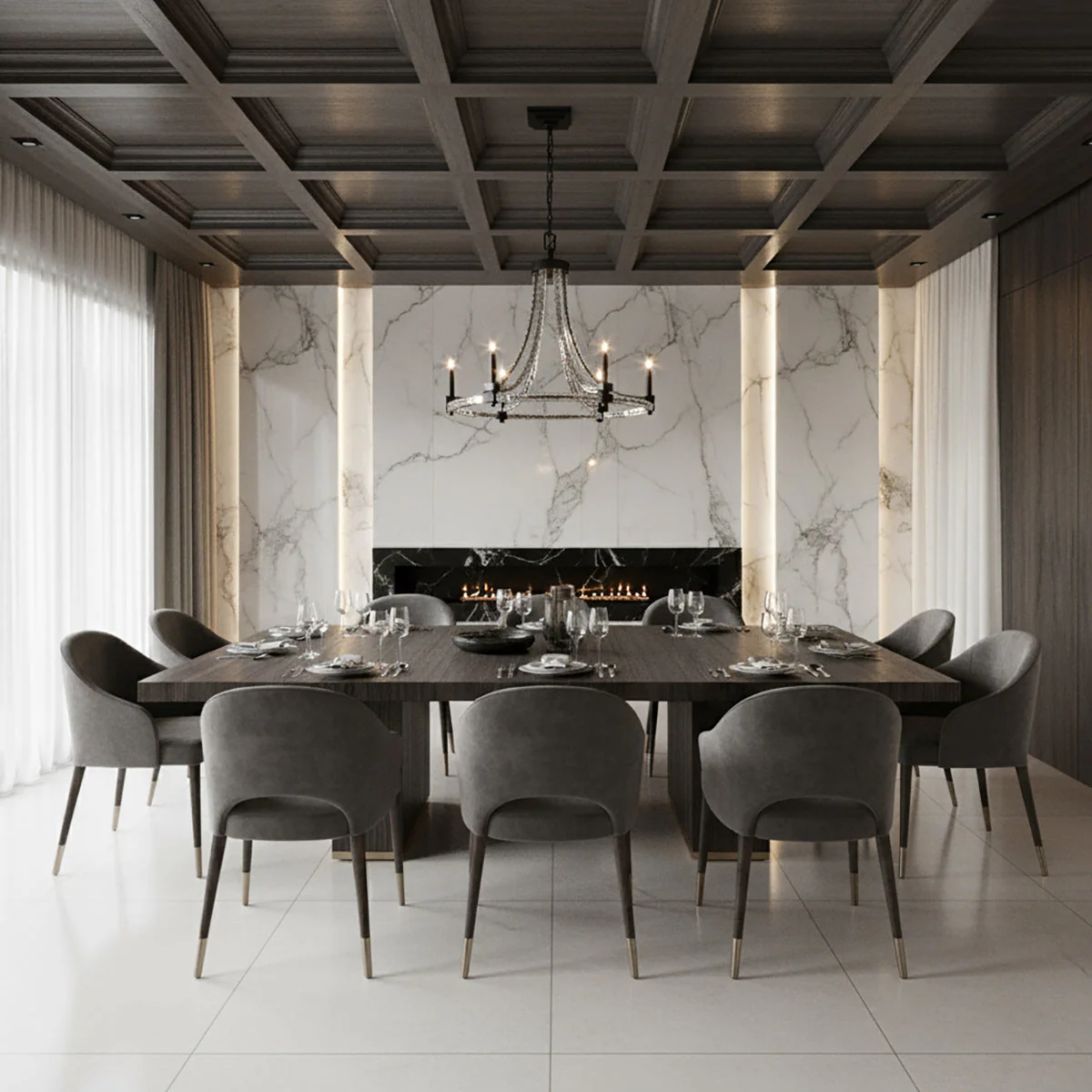 Lalume Contemporary Crystal Chandelier - Image 13