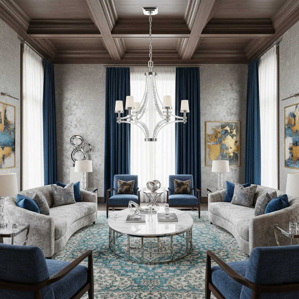 Lalume Contemporary Crystal Chandelier - Image 16