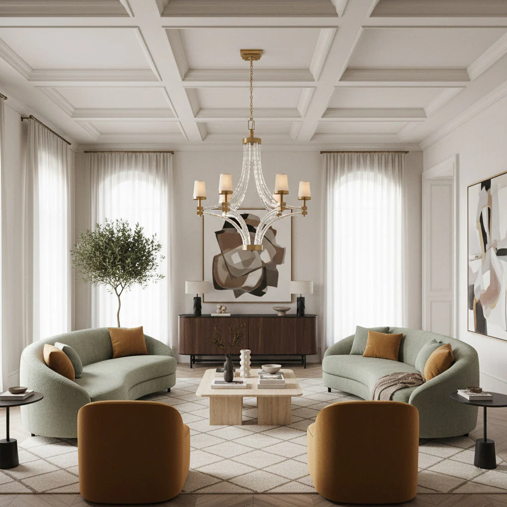 Lalume Contemporary Crystal Chandelier - Image 5