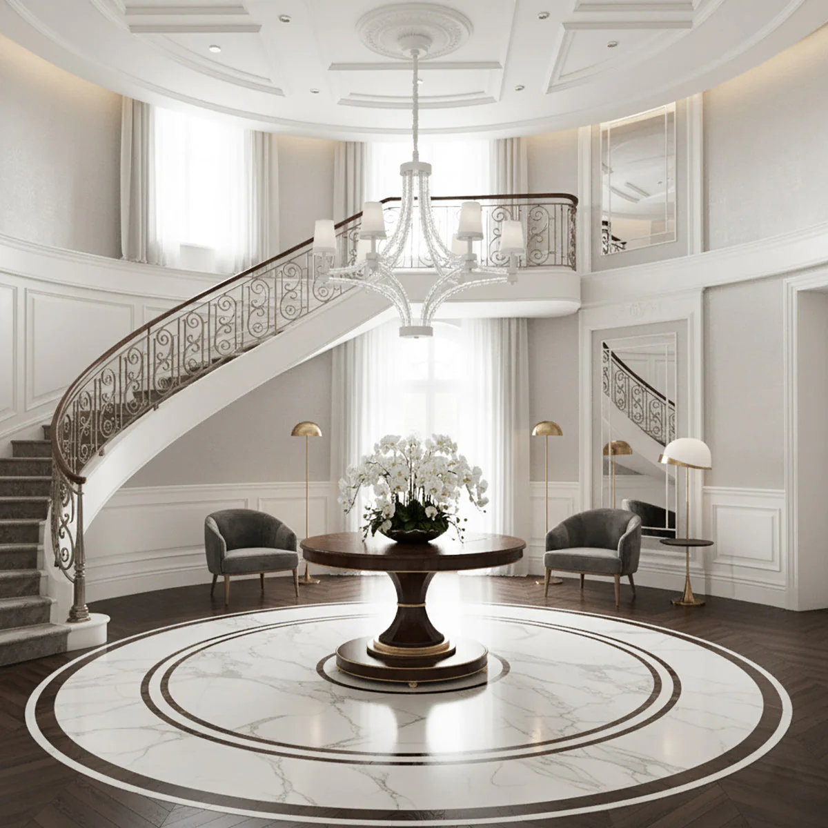 Lalume Contemporary Crystal Chandelier - Image 9