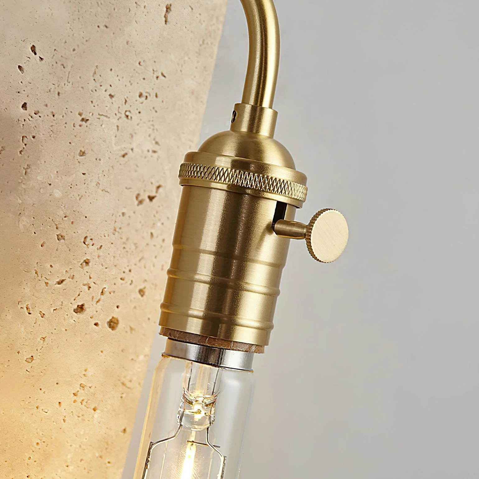 Lampar Wabi-Sabi Travertine Wall Light - Image 14