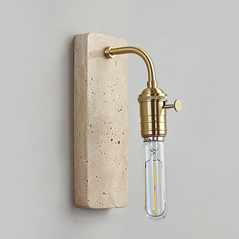 Lampar Wabi-Sabi Travertine Wall Light - Image 17